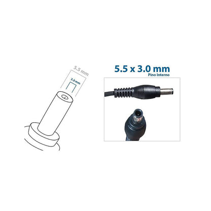 Carregador de Notebook Samsung 19v 3,16a 5.5x3.0mm Original