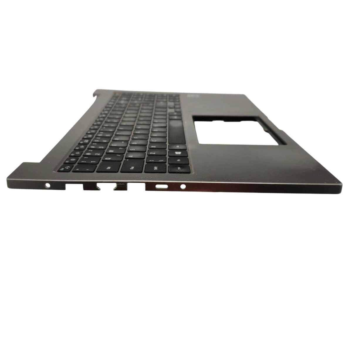 Base Superior com Teclado PT-BR Notebook Samsung NP550XCJ BA98-02233A Prata Com Detalhe