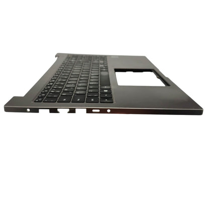 Base Superior com Teclado PT-BR Notebook Samsung NP550XCJ BA98-02233A Prata Com Detalhe