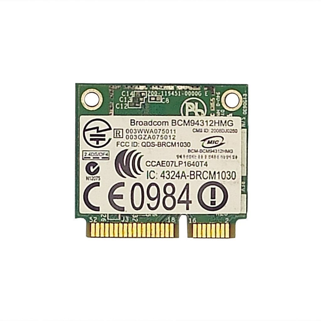 Placa Wifi Wireless Broadcom Bcm94312hmg dw1397 Para Notebook