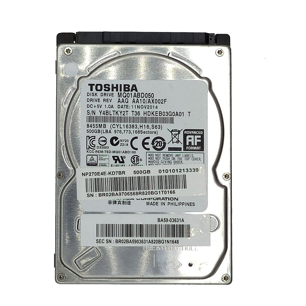 Hd Notebook 500Gb Wd Samsung Toshiba Seagate Western Digital