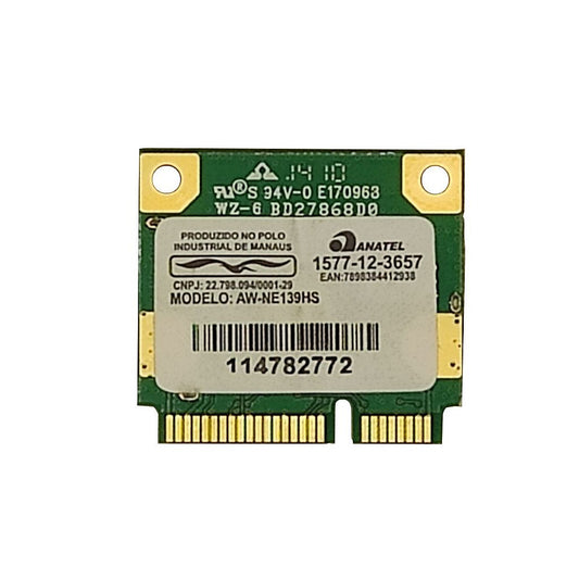 Placa Wifi Notebook Wireless 2.4Ghz Aw-Ne139h Realtek Rtl8188ce