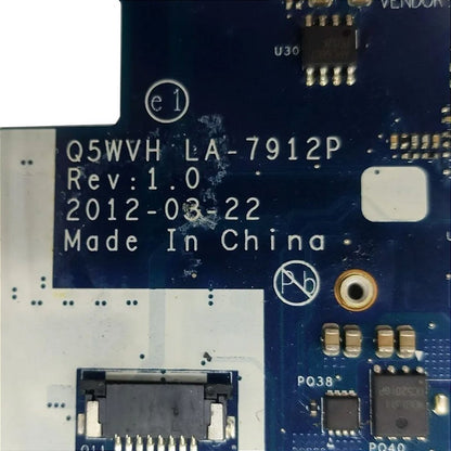Placa Mãe Notebook Acer Aspire E1-521 E1-531 E1-571 Core I3 I5 I7 Q5wvh Q5wv1 La-7912p Hm77 - Detalhe