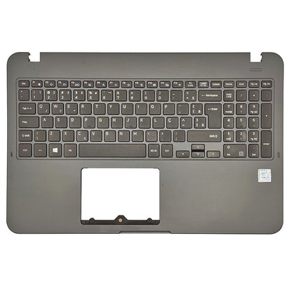 Carcaça Base Superior Com Teclado Notebook Samsung Np350xaa Np350xbe Cinza