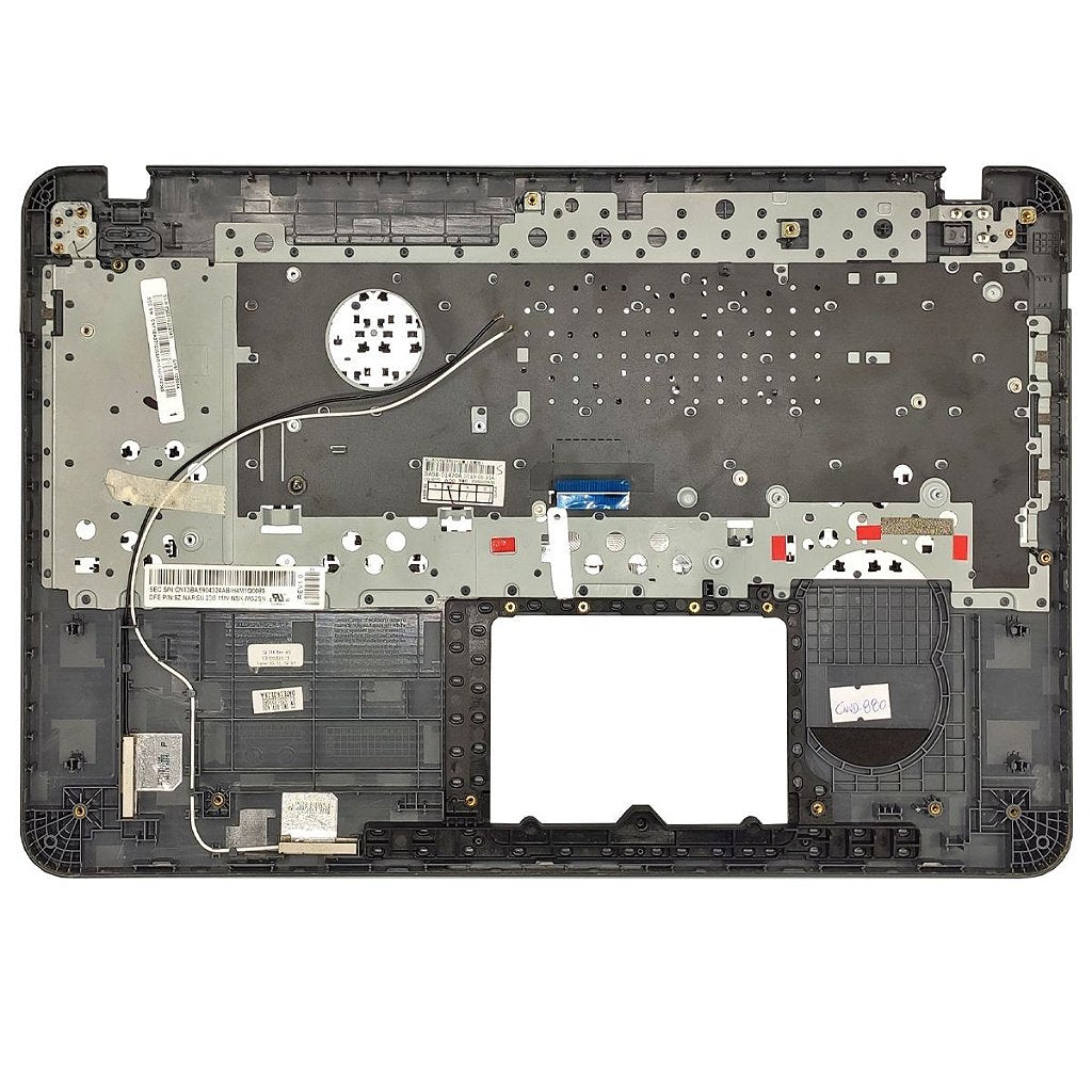 Carcaça Base Superior Com Teclado Notebook Samsung Np350xaa Np350xbe Chumbo