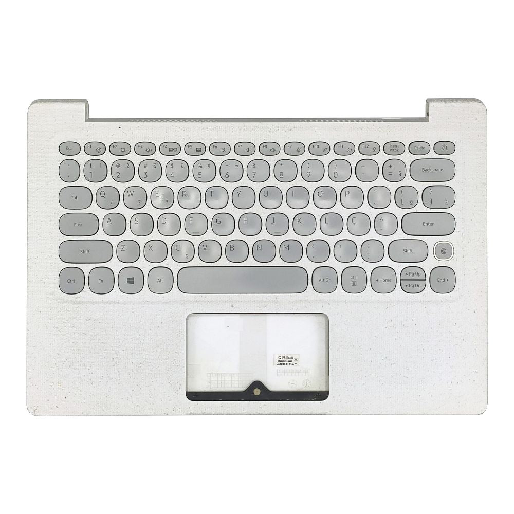 Carcaça Base Com Teclado Notebook Samsung Np530xbb Branco