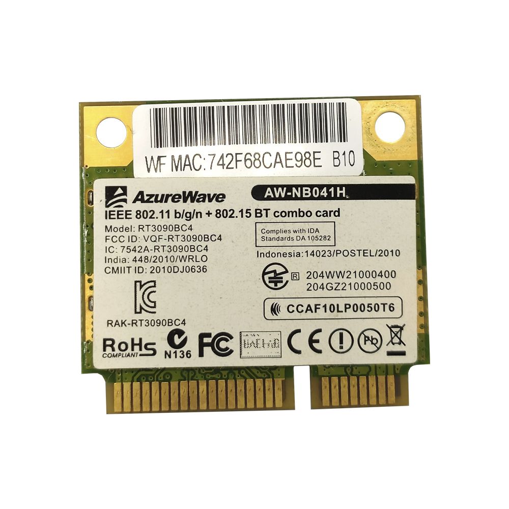 Placa Wifi Wireless Bt Aw-nb041h Rt3090bc4 LG A410 A520 P430