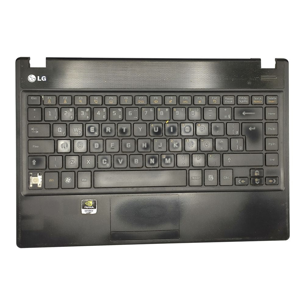 Carcaça Base Superior Notebook Lg P430 Preto Com Detalhes