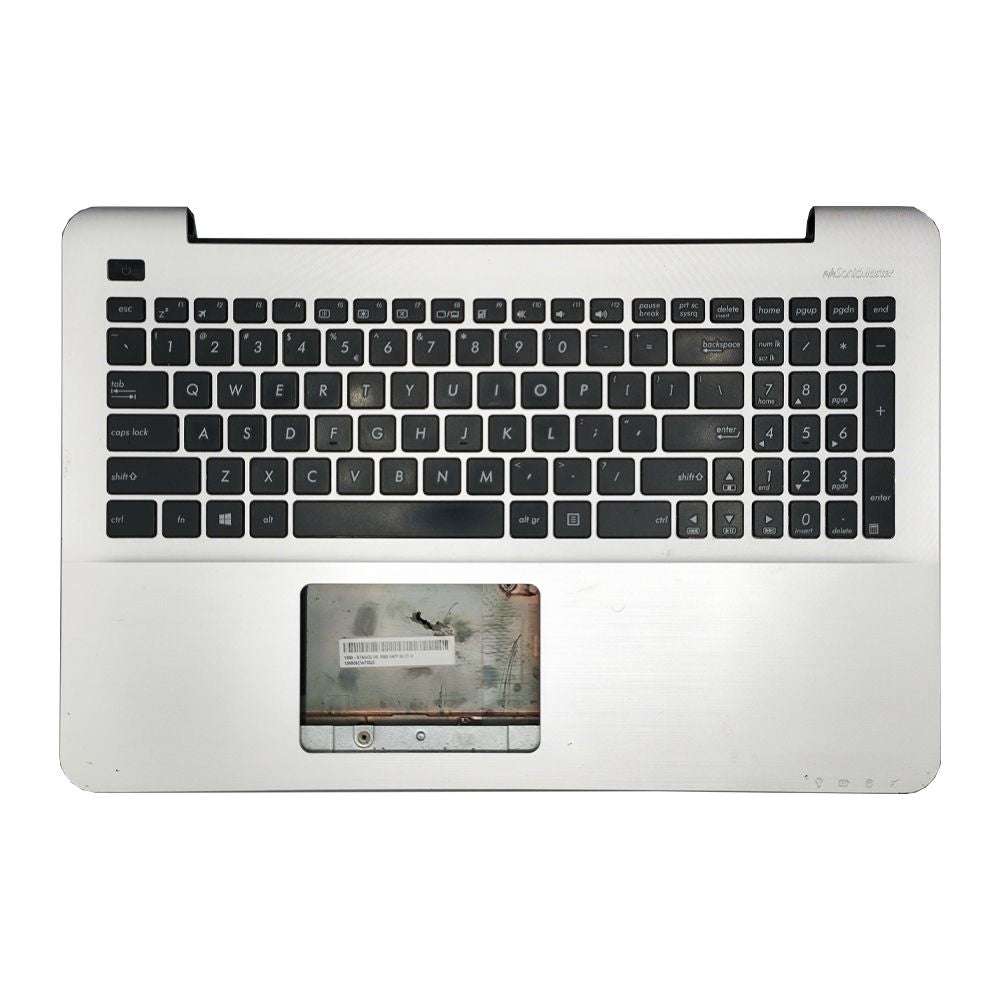 Carcaça Base Com Teclado Notebook Asus F555l Prata