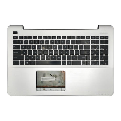 Carcaça Base Com Teclado Notebook Asus F555l Prata