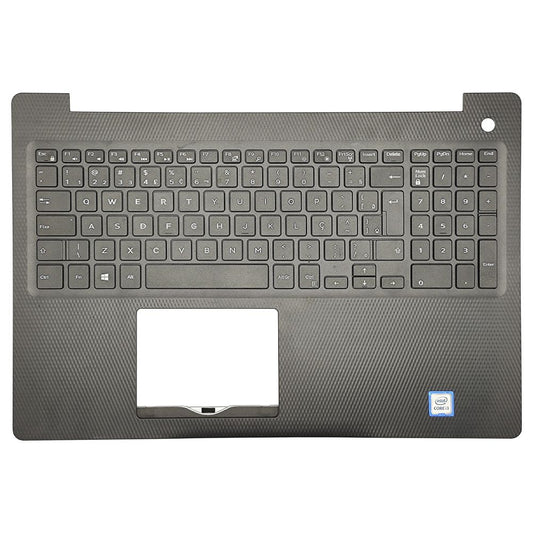 Carcaça Base Superior Com Teclado Notebook Dell Inspiron 15 3583 3582 3580 3585 Preto Com Detalhe