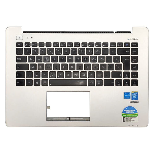 Carcaça Base Superior Notebook Asus S451l S451la Prata - Detalhe
