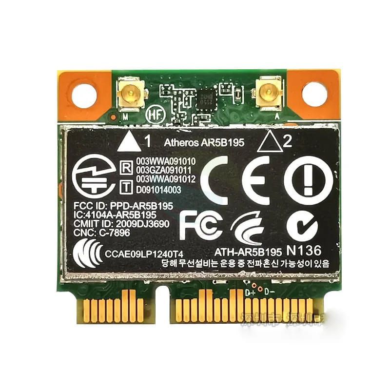 Placa Wifi 2.4Ghz Bluetooth 3.0 Atheros Ar5b195 592775-001 Para Notebooks HP