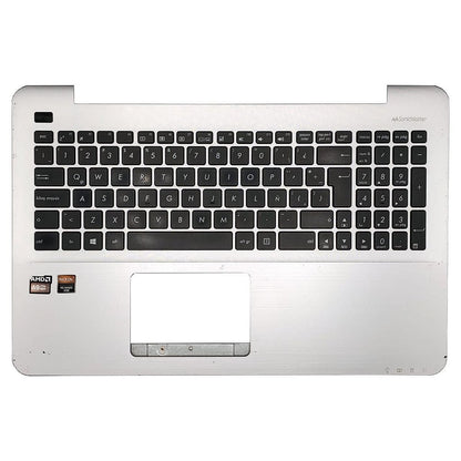 Carcaça Base Superior Com Teclado Notebook Asus X555l X555b Prata Leia