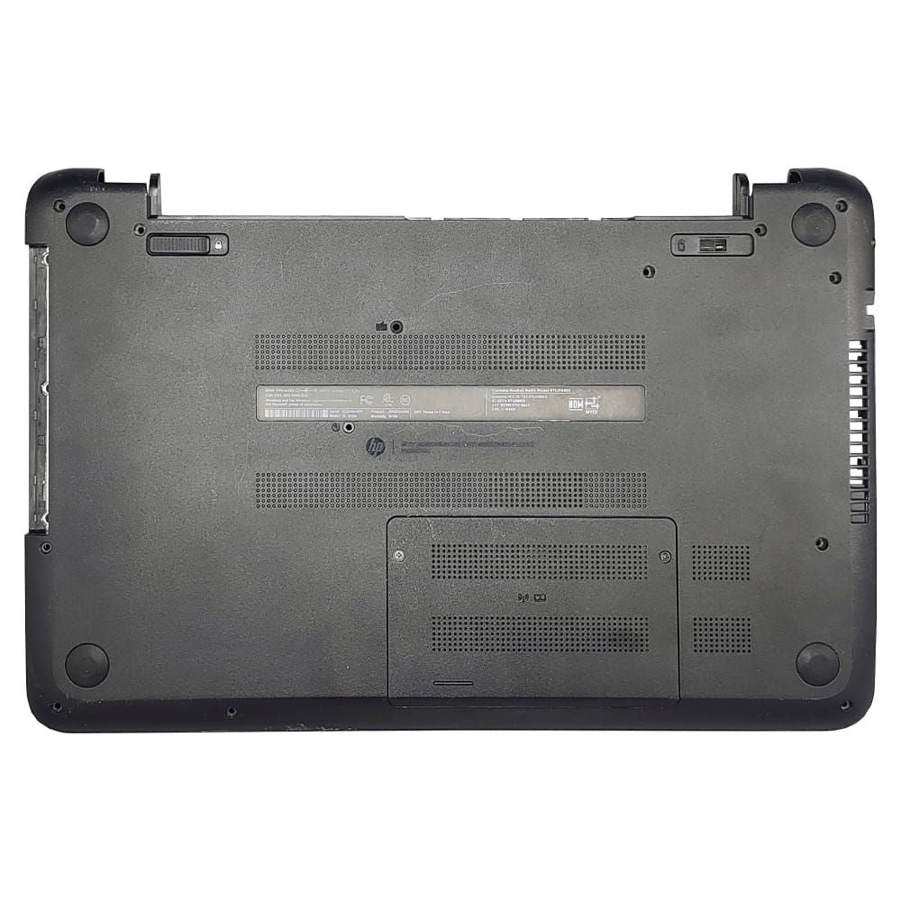 Carcaça Base Inferior Notebook HP 15-f018dx Preto Com Detalhe