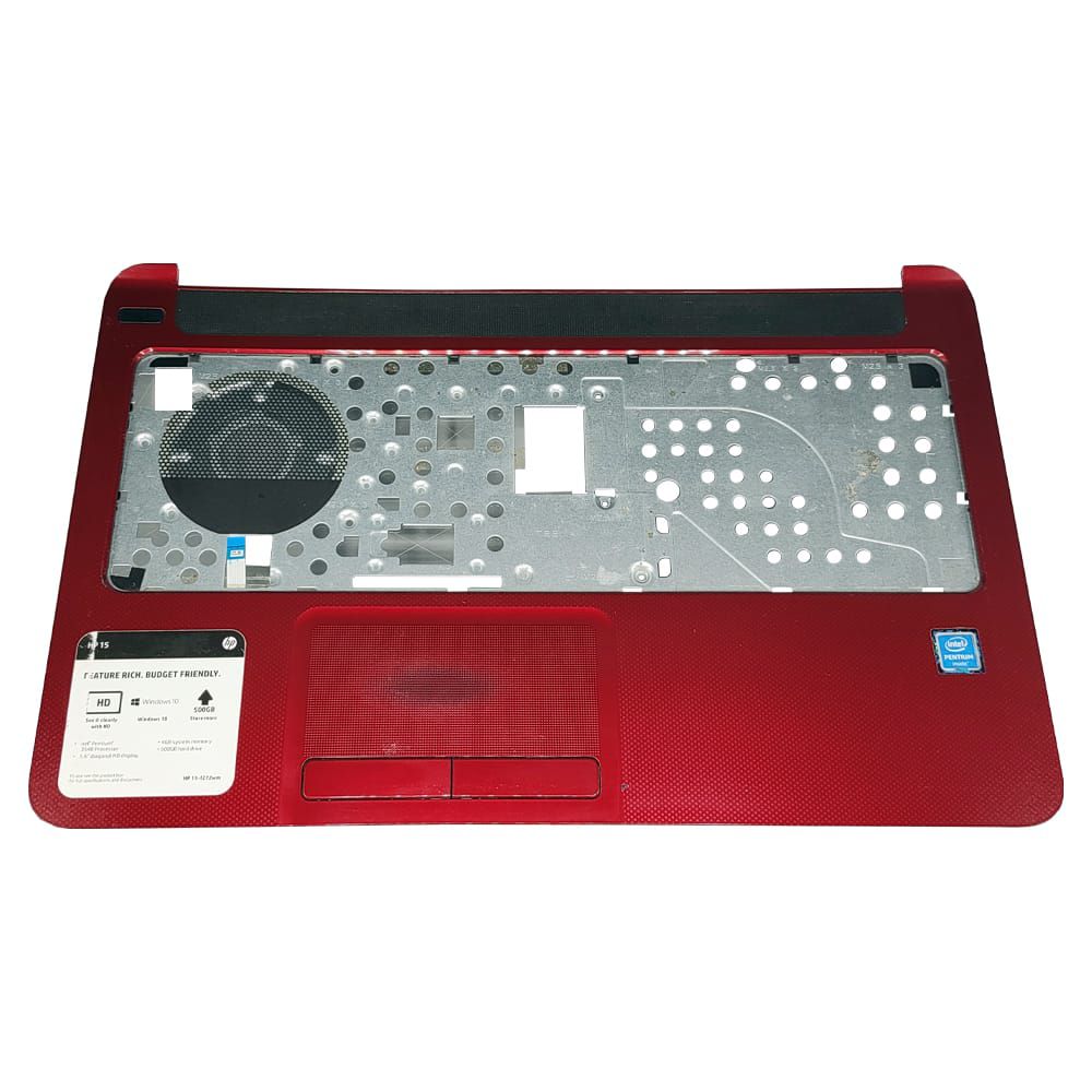 Carcaça Base Superior Notebook Hp 15 f272wm Vermelho - Detalhe