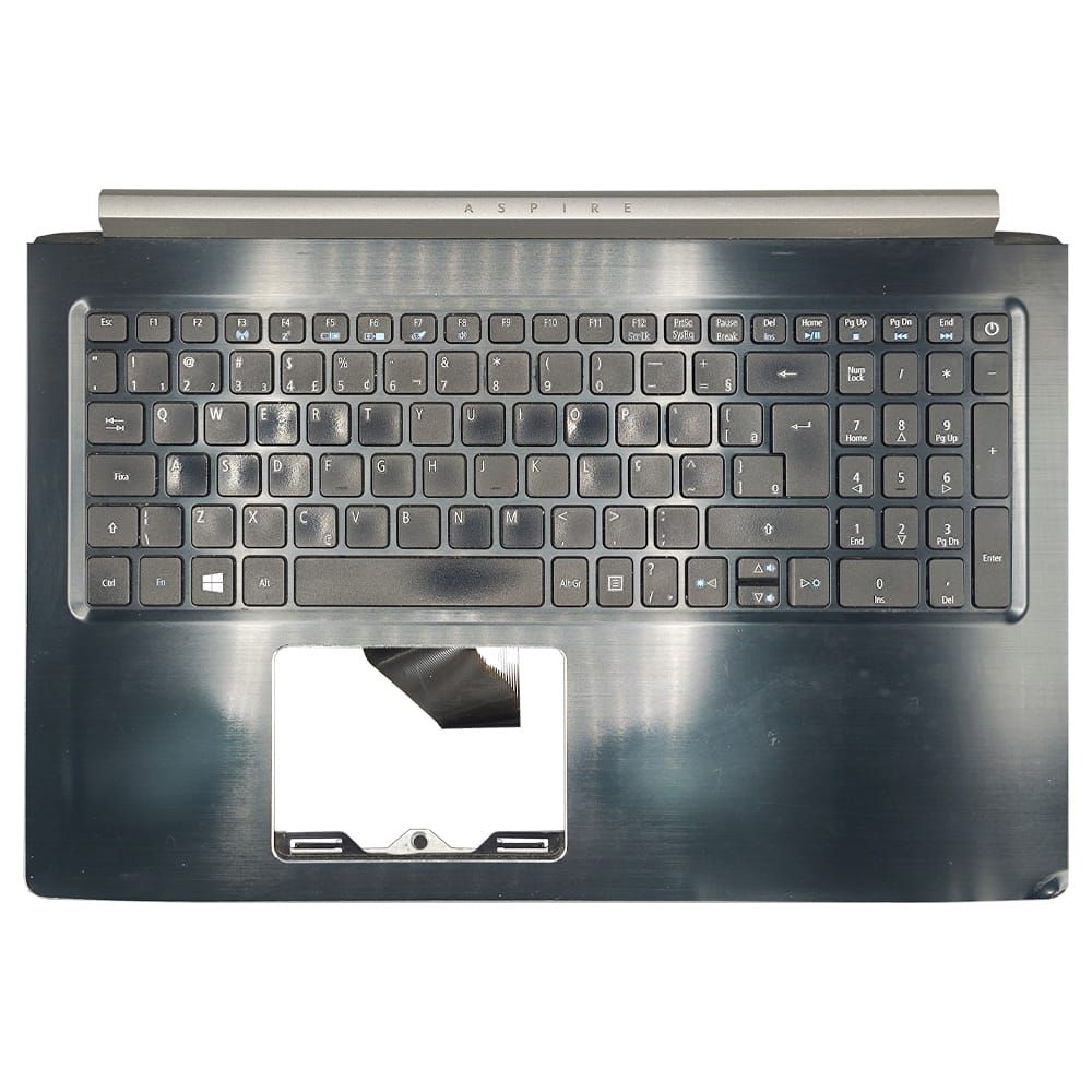Carcaça Base Superior Notebook Acer Aspire A313-33 A315-53 A515-51 Preto e Prata Com Detalhe
