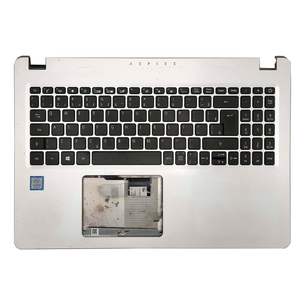 Carcaça Base Com Teclado Notebook Acer Aspire A515-52 A515-52g Prata