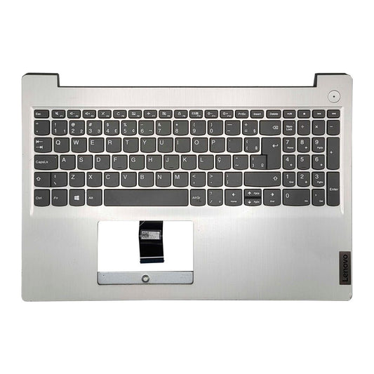 Carcaça Base Superior Com Teclado Notebook Lenovo Ideapad 3 15igl05 Ap1jv000630 Prata