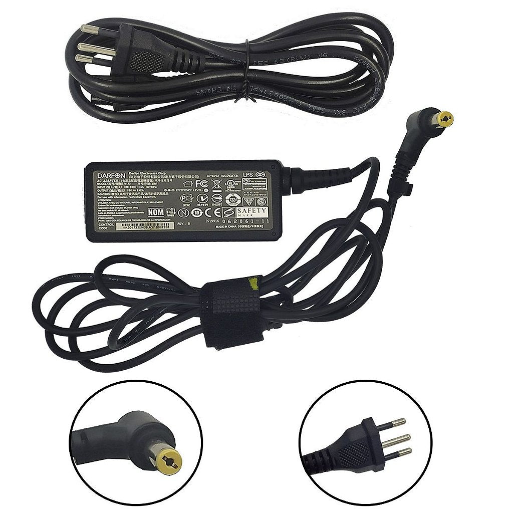 Carregador Notebook Acer 19v 2,37a 45w 5.5x1.7mm