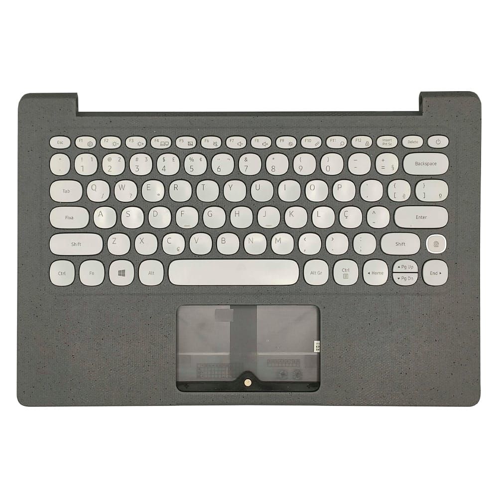 Carcaça Base Com Teclado Notebook Samsung Np530xbb Chumbo