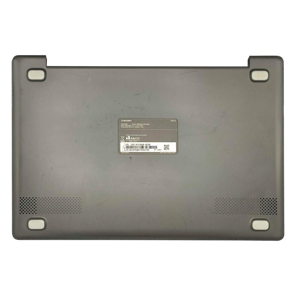 Carcaça Base Com Teclado Notebook Samsung Np530xbb Chumbo