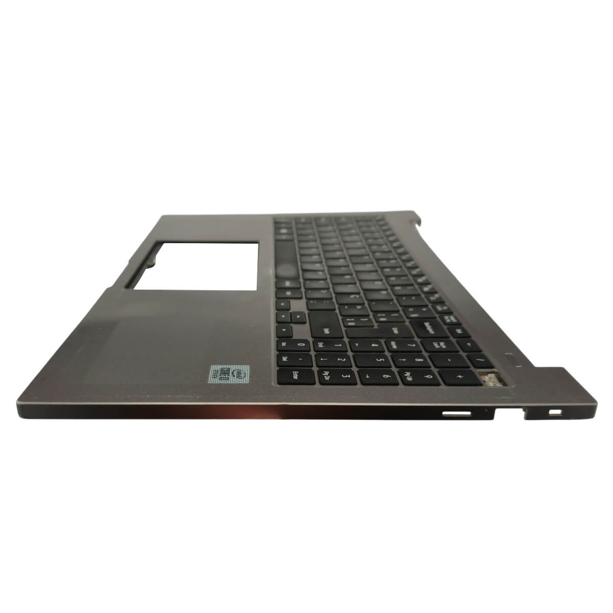 Base Superior com Teclado PT-BR Notebook Samsung NP550XCJ BA98-02233A Prata Com Detalhe