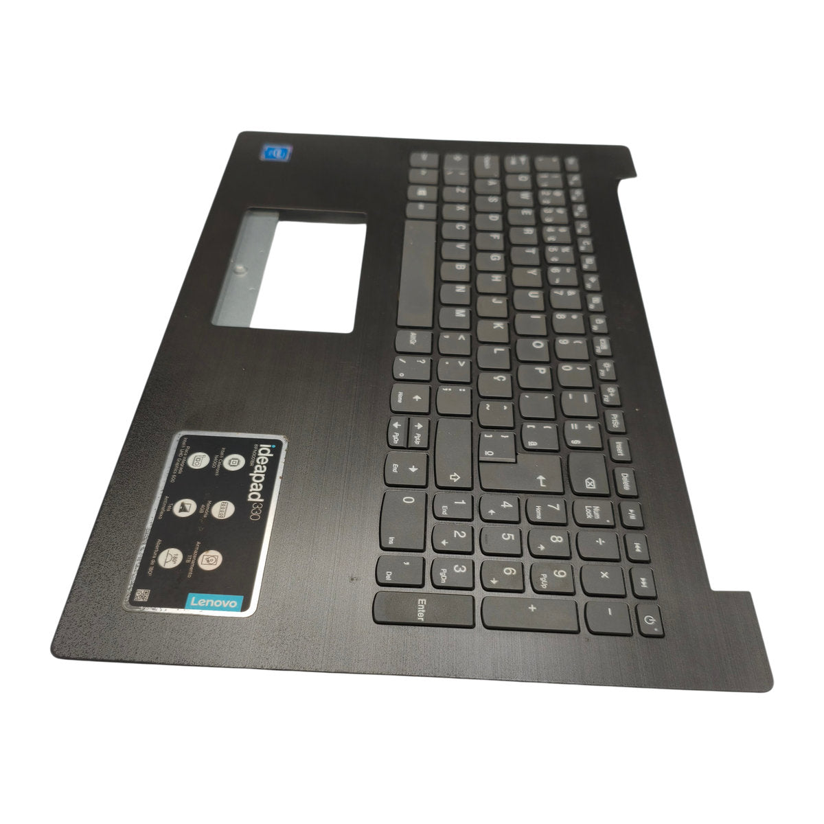 Carcaça Palmrest Base Superior com Teclado ABNT2 Lenovo Ideapad 330-15IGM 330-15IKB 320-15IKB 320-15IAP Com Detalhe