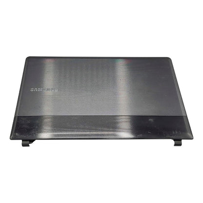 Carcaça Tampa da Tela Notebook Samsung Np300e4c Np305e4a Chumbo/Preto Com Detalhes