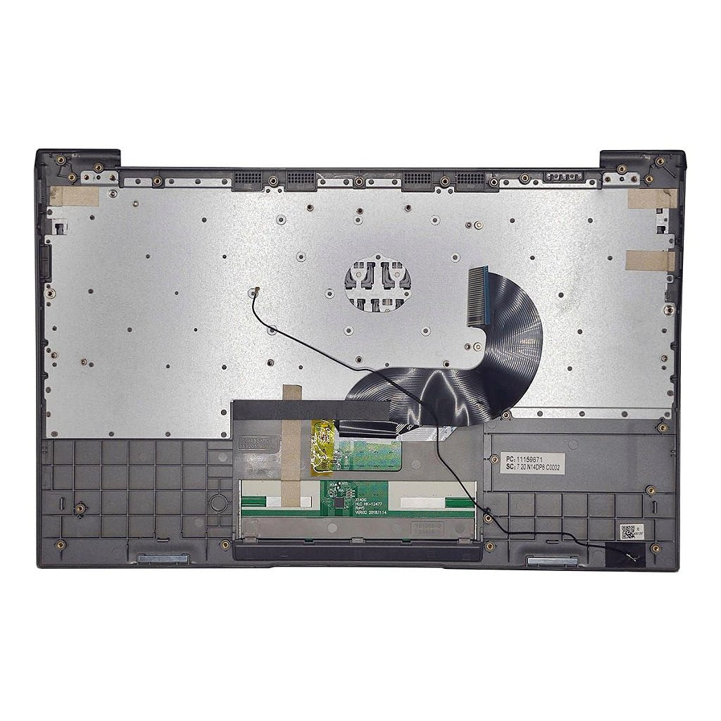 Carcaça Base Superior C Teclado Notebook Positivo Master N1240 Motion C4500d C4500dim N14dp6 181205-b1419 Cinza Detalhe