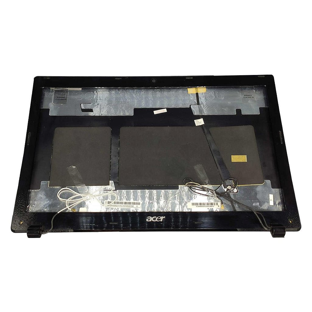 Carcaça Da Tela Tampa E Moldura Notebook Acer Aspire 5750z 5750 Cinza Chumbo e Preto