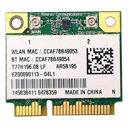 Placa Wifi 2.4Ghz Bluetooth 3.0 Atheros Ar5b195 Para Notebook
