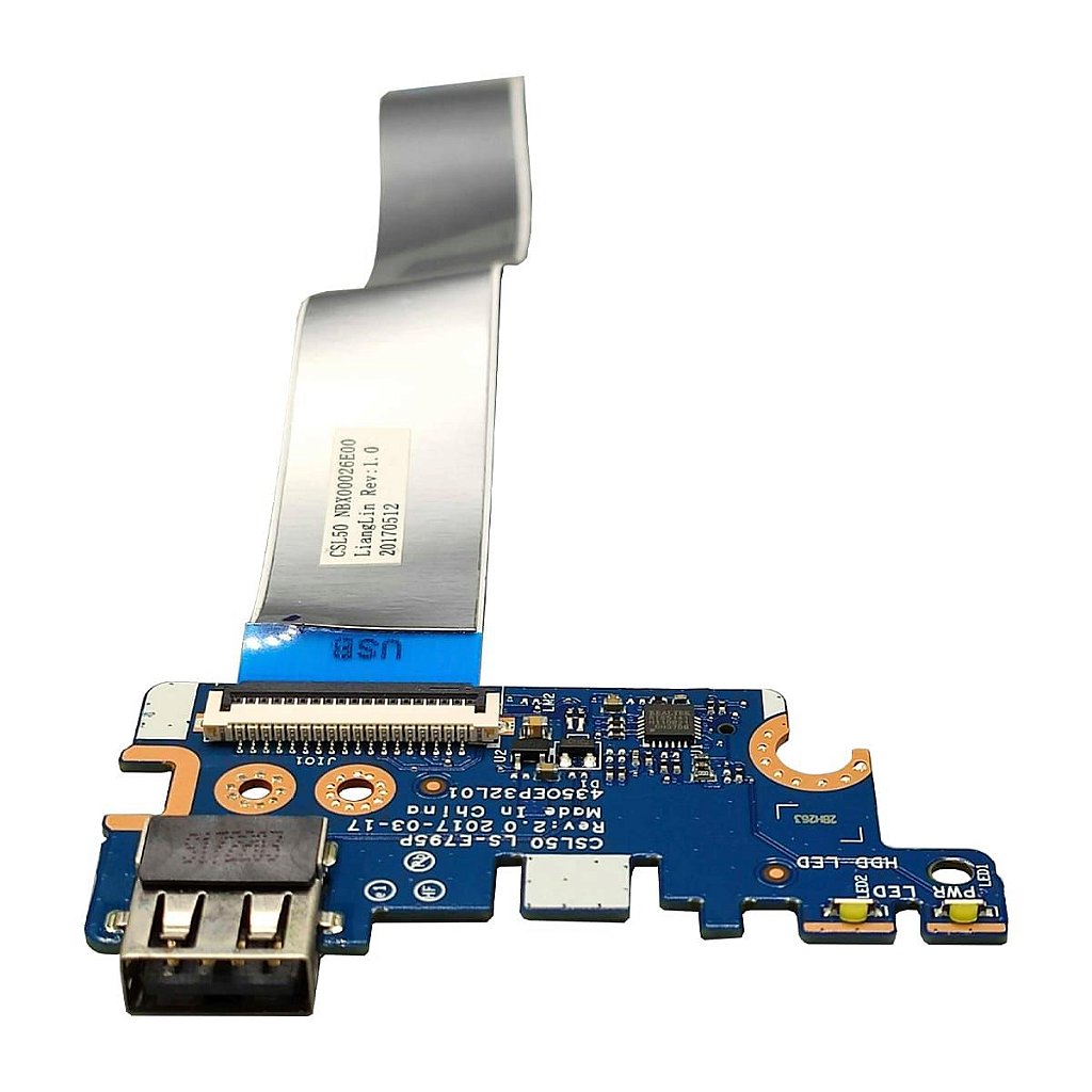 Placa Usb Sd para Notebook Hp 15-bs016nf Ls-e795p