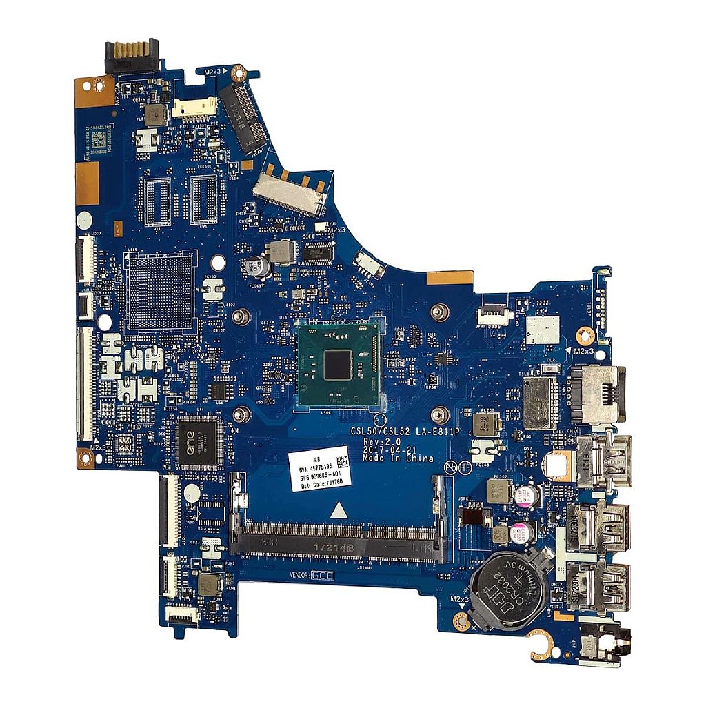 Placa Mãe Notebook Hp 15-bs016nf La-e811p Intel Celeron