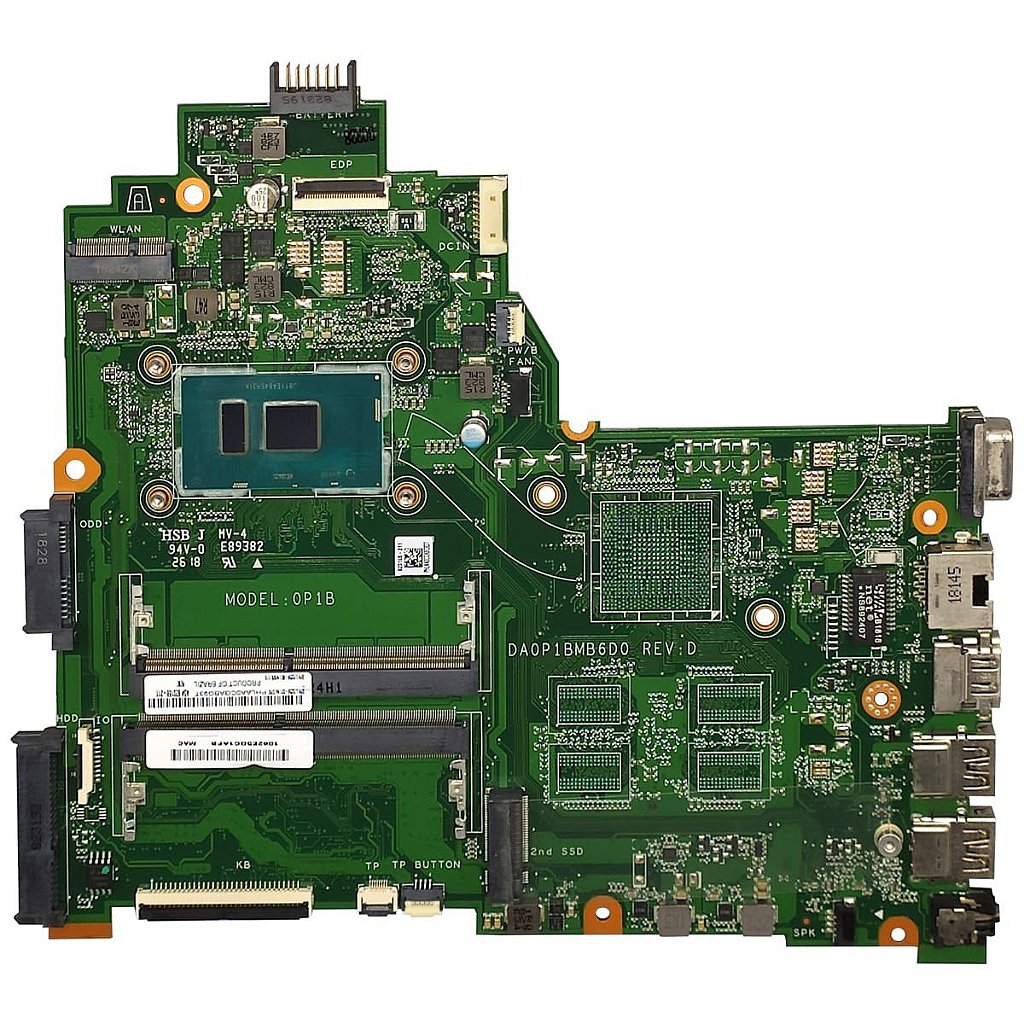 Placa Mãe Notebook Hp 240-g6 246-g6 Da0p1bmb6d0 Intel I5 7ºGeração