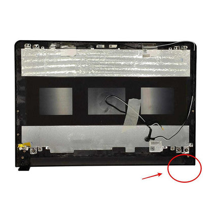 Carcaça Tampa da Tela Notebook Dell Inspiron 14 5452 5455 5458 5459 5468 Preto Com Detalhe