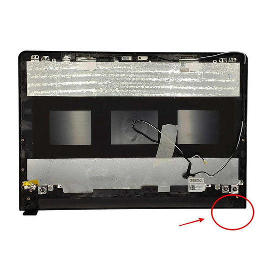 Carcaça Tampa da Tela Notebook Dell Inspiron 14 5452 5455 5458 5459 5468 Preto Com Detalhe