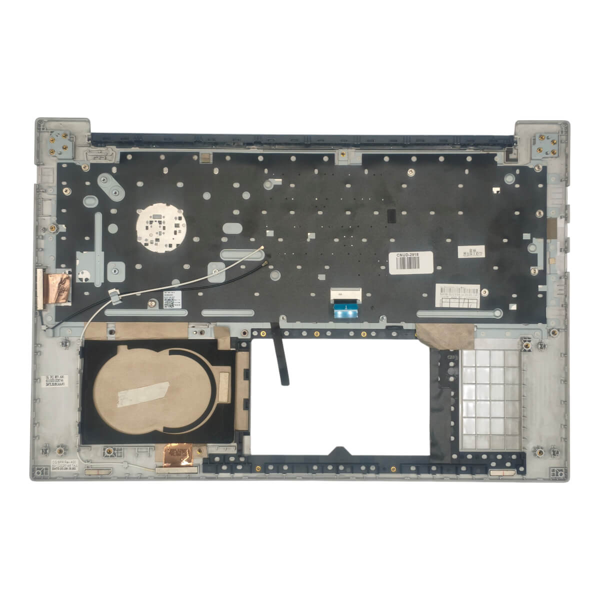 Base Superior com Teclado PT-BR Notebook Samsung NP550XCJ BA98-02233A Prata Com Detalhe