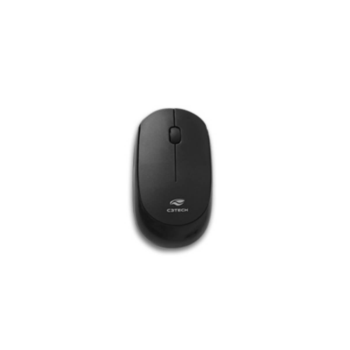 Mouse Sem Fio C3Tech K-W20 3 Botões Óptico 1200DPI 2.4GHz Slim
