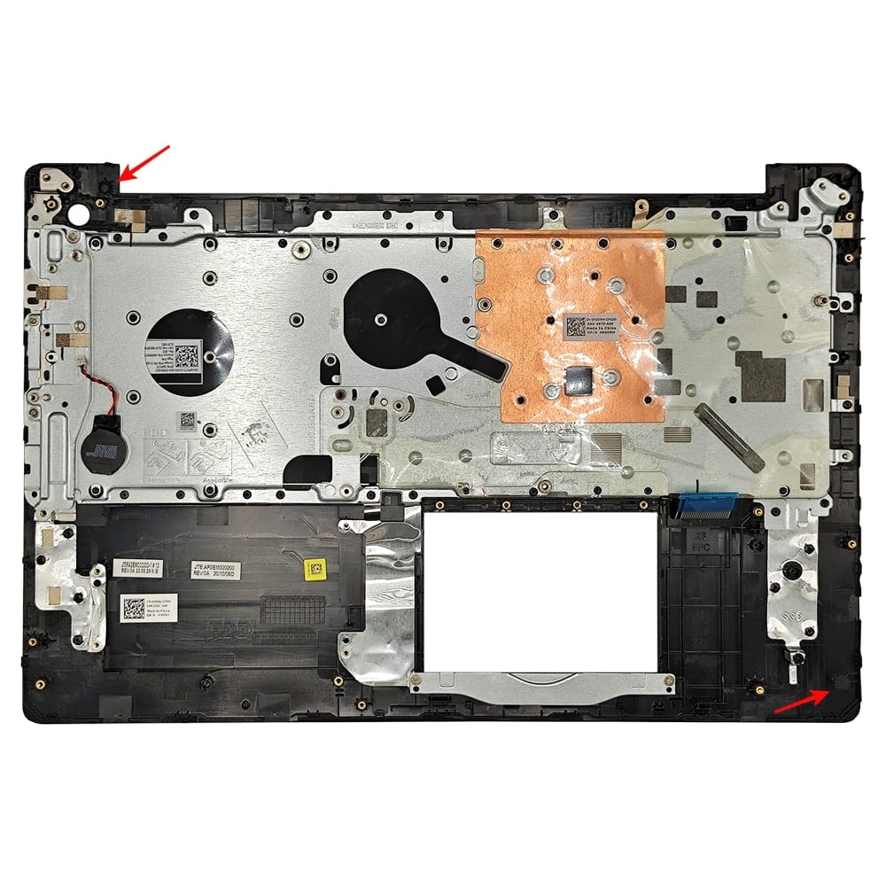 Carcaça Base Superior Com Teclado Notebook Dell Inspiron 15 3583 3582 3580 3585 Preto Com Detalhe