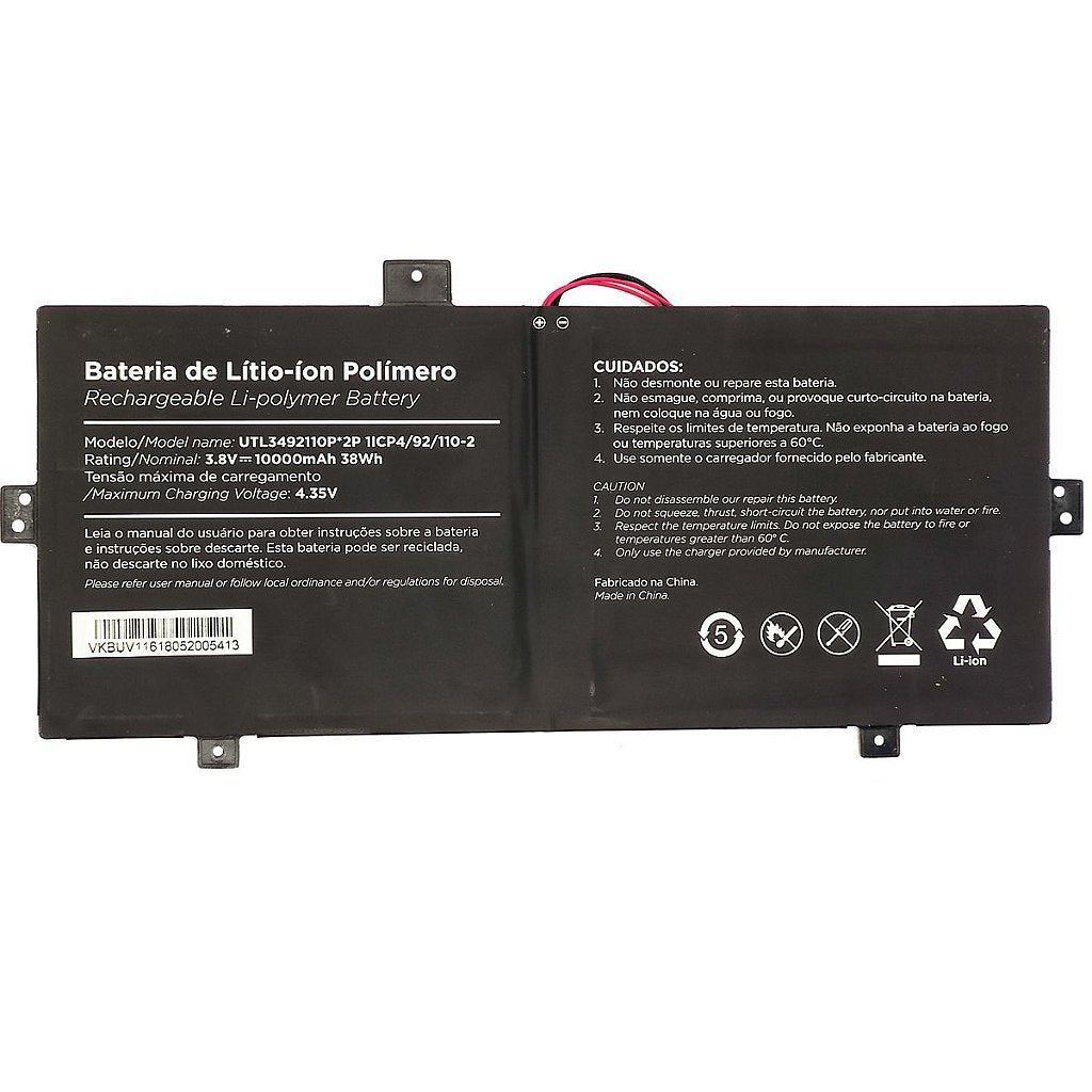 Bateria Notebook Positivo Duo Q432a 3.8v 38wh 10000mah