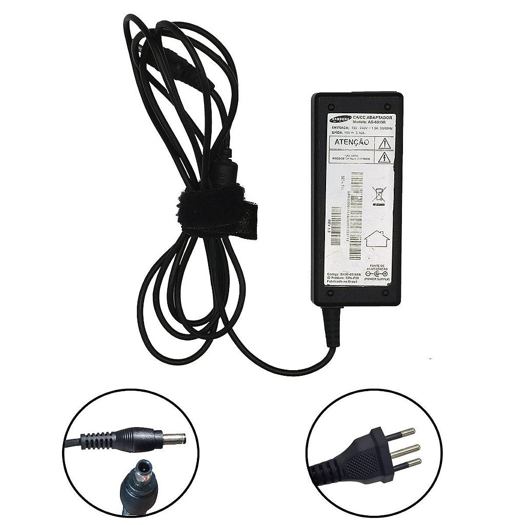 Carregador de Notebook Samsung 19v 3,16a 5.5x3.0mm Original