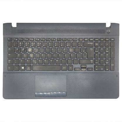 Carcaça Da Base Superior Notebook Samsung Np270e5g Preto Azulado - Detalhe