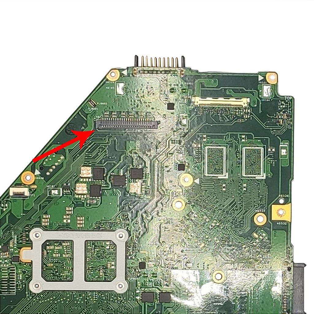 Placa Mãe Notebook Asus X552e X550ep Amd Com 2gb - Detalhe