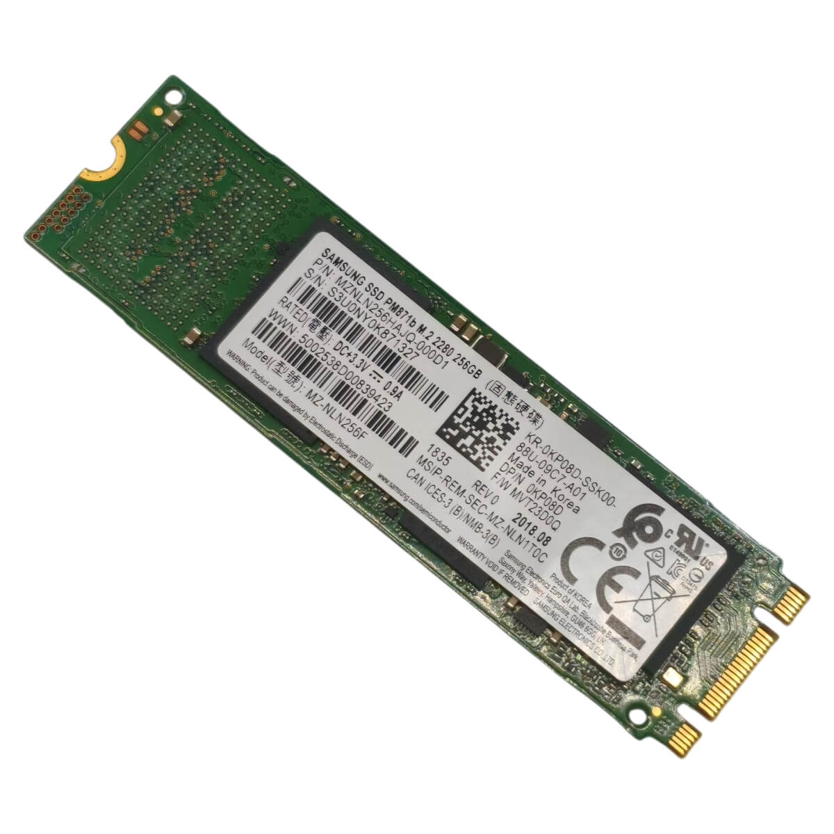 SSD Samsung 256GB M.2 2280 SATA III 6Gb/s para Notebook e PC Desktop