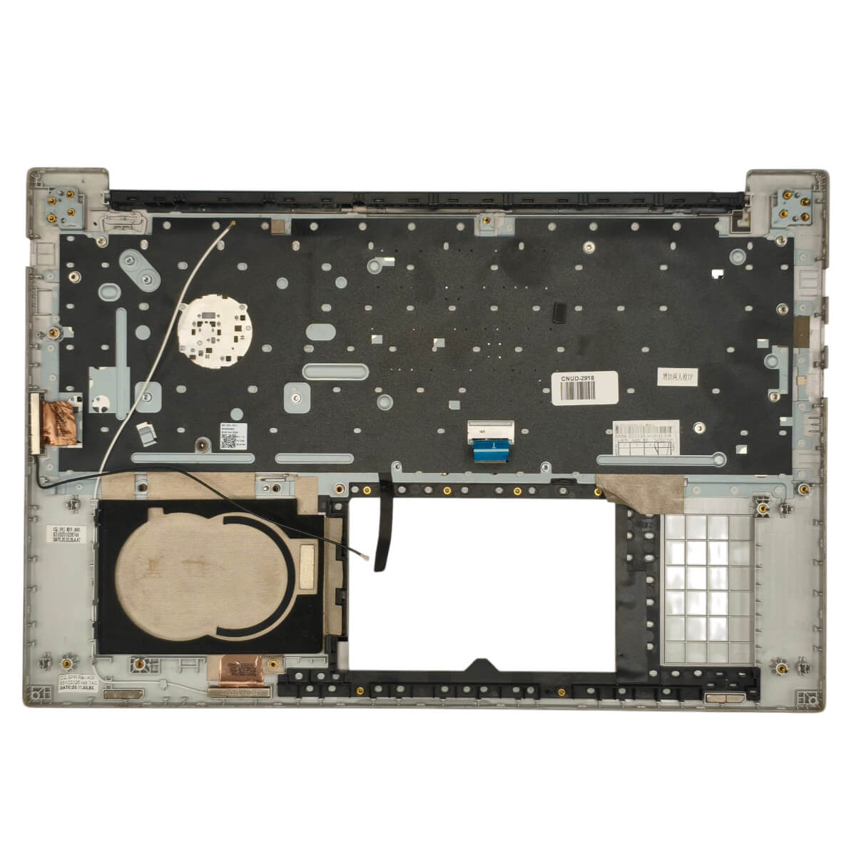 Base Superior com Teclado PT-BR Notebook Samsung NP550XCJ BA98-02233A Prata Com Detalhe