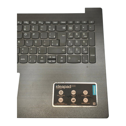 Carcaça Palmrest Base Superior com Teclado ABNT2 Lenovo Ideapad 330-15IGM 330-15IKB 320-15IKB 320-15IAP Com Detalhe