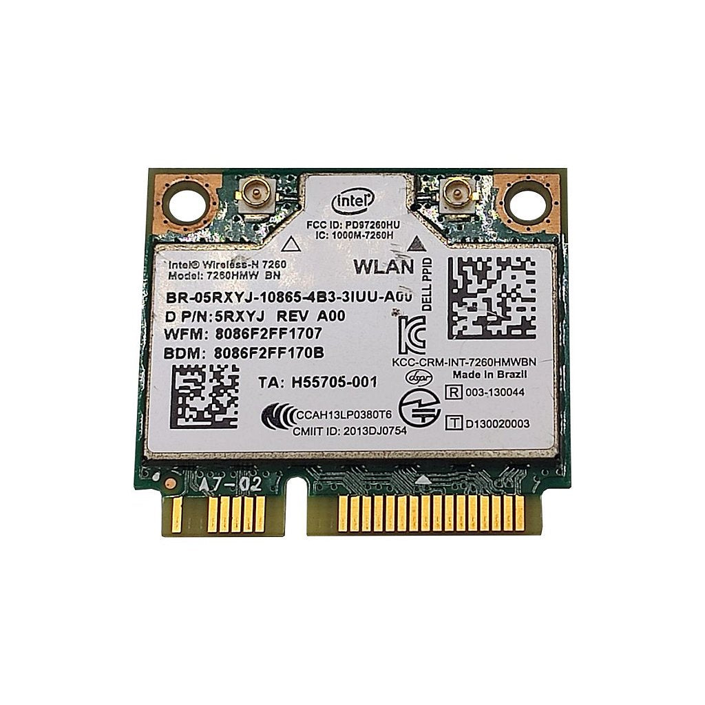Placa Wifi Notebook Single Band 2.4ghz Wireless Bt 4.0 Intel 7260hmw 5rxyj