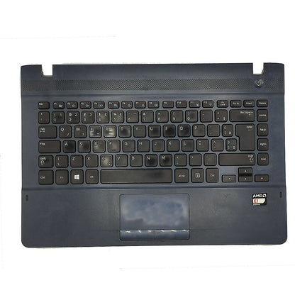 Carcaça Base Superior Com Teclado Notebook Samsung Np270e4e Np275e4e Azul - Detalhe