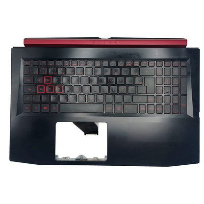 Carcaça Base Com Teclado Retro Iluminado Notebook Acer Nitro AN515-51 52 53 41 42 Aspire A715-71G 72G Preto e Vermelho